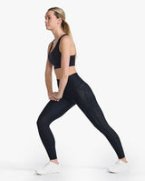 Aero Sculpt Hi-Rise Compression Tights, Black/Black Reflective
