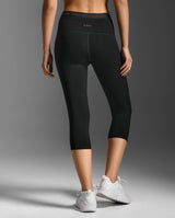 Form Stash Hi-Rise Compression 3/4 Tights, Black/Black