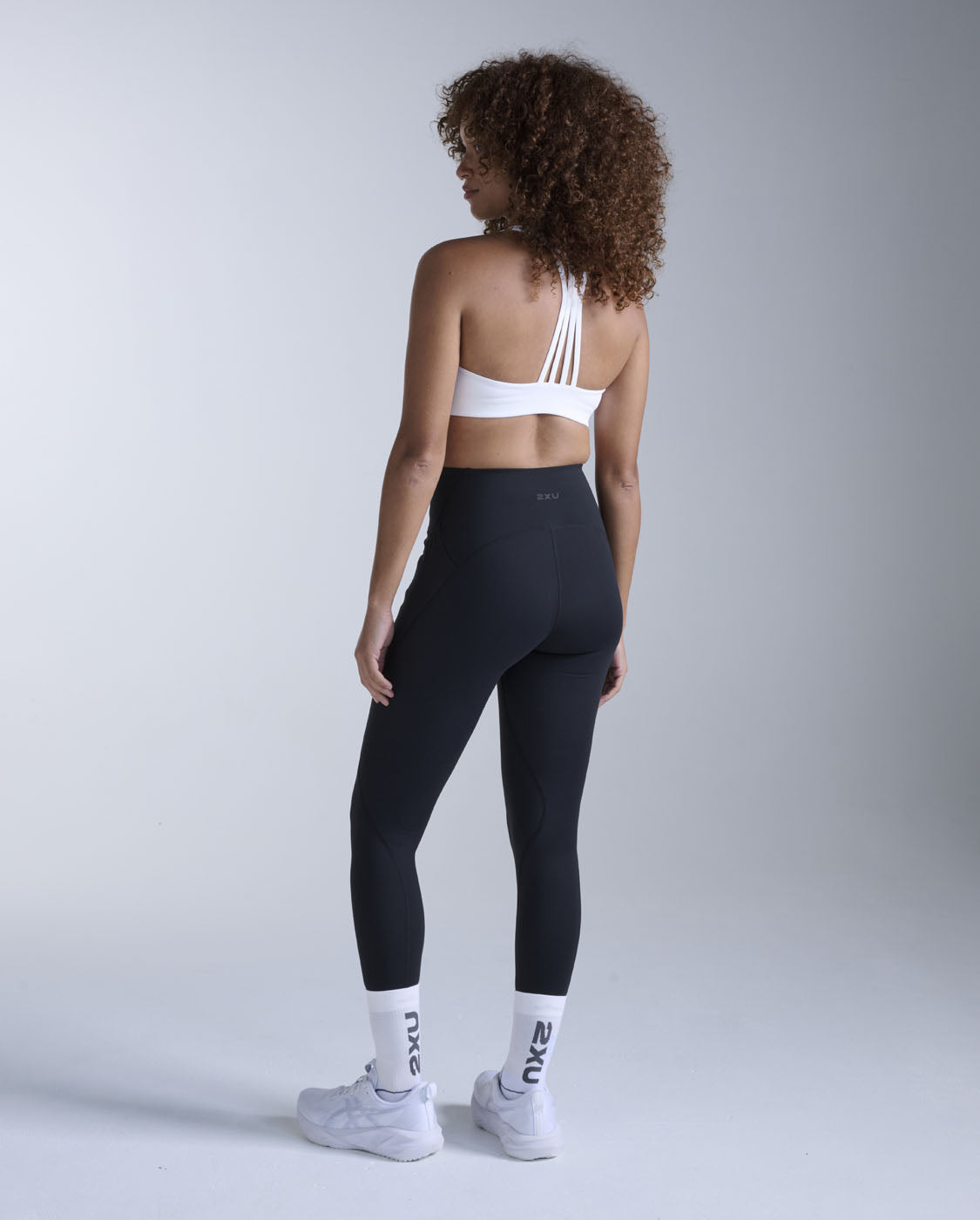 Flex Hi-Rise Compression Tights, Black/Black