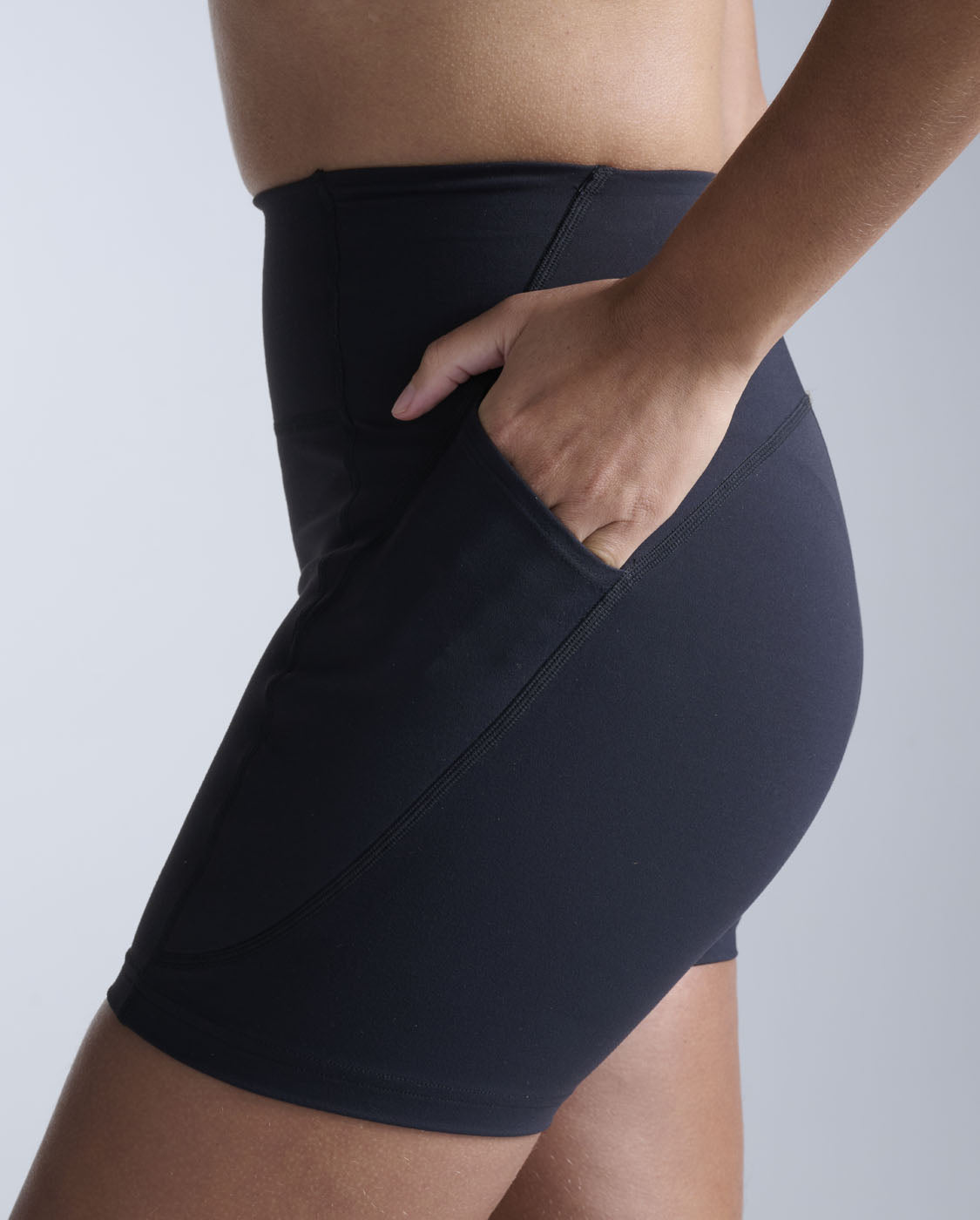 Flex Hi-Rise Compression 4 Inch Shorts, Black/Black