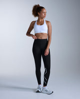 Core Hi-Rise Compression Tights, Black/Silver