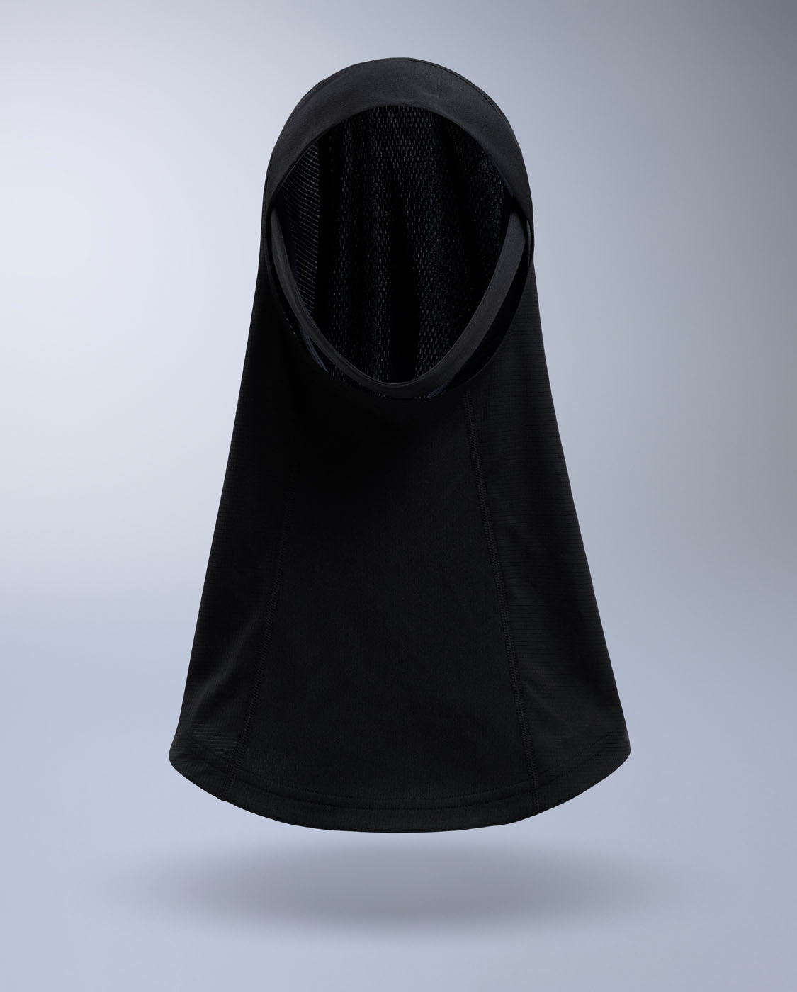 Aero Mesh Hijab, Black/Silver Reflective