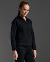 COMMUTE FULL ZIP HOODIE - BLACK/BLACK