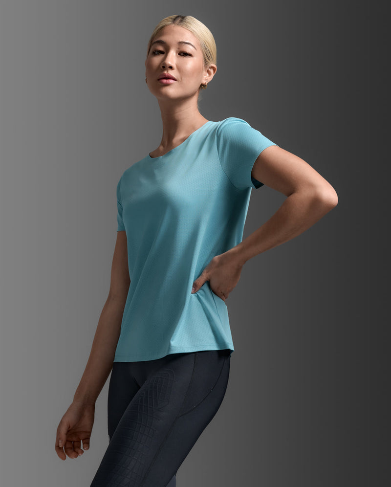 Light Speed Tech Tee, Retro Blue/Retro Blue Reflective