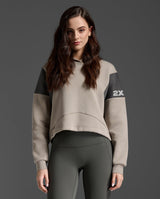 Form Spliced Crop Hoodie