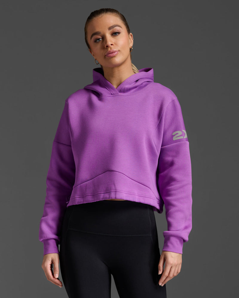 Form Spliced Crop Hoodie