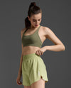 Form Strappy Low Impact Bra - Hunter Green/Hunter Green