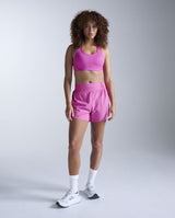 Aero Mesh Medium Impact Bra, Rose Violet/Rose Reflective