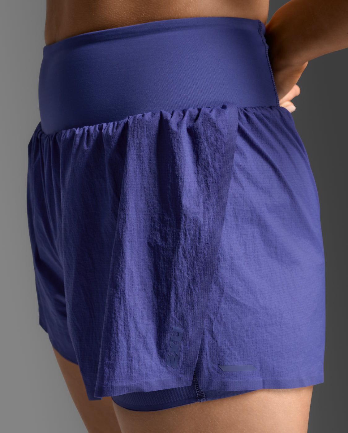 Aero Hi-Rise 2-In-1 3 Inch Shorts, Future Dusk/Future Dusk Reflective