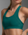 Form Racerback Medium Impact Bra - Dark Moss/Dark Moss