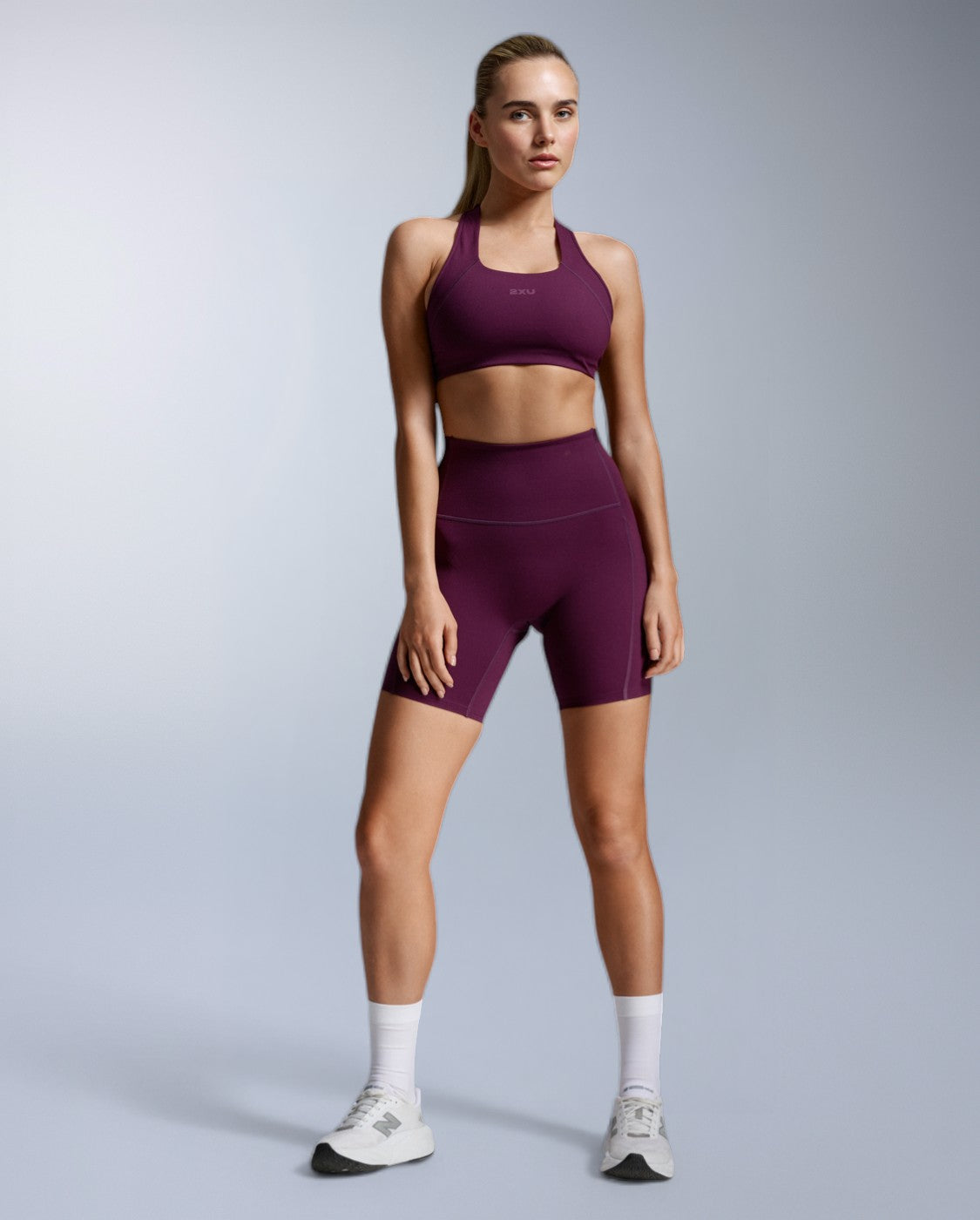 Form Racerback Medium Impact Bra, Sangria/Sangria