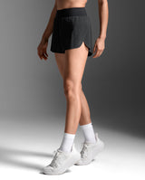 Light Speed Hi-Rise 3 Inch Shorts, Black/ Black Reflective