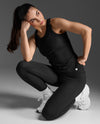 Fluid Modal Ribbed Tank - BLACK/WHITE