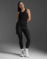 Fluid Modal Ribbed Tank, Black/White