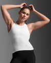 Fluid Modal Ribbed Tank - WHITE/WHITE