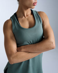 Aero Singlet, Olive Leaf/Olive Leaf Reflective