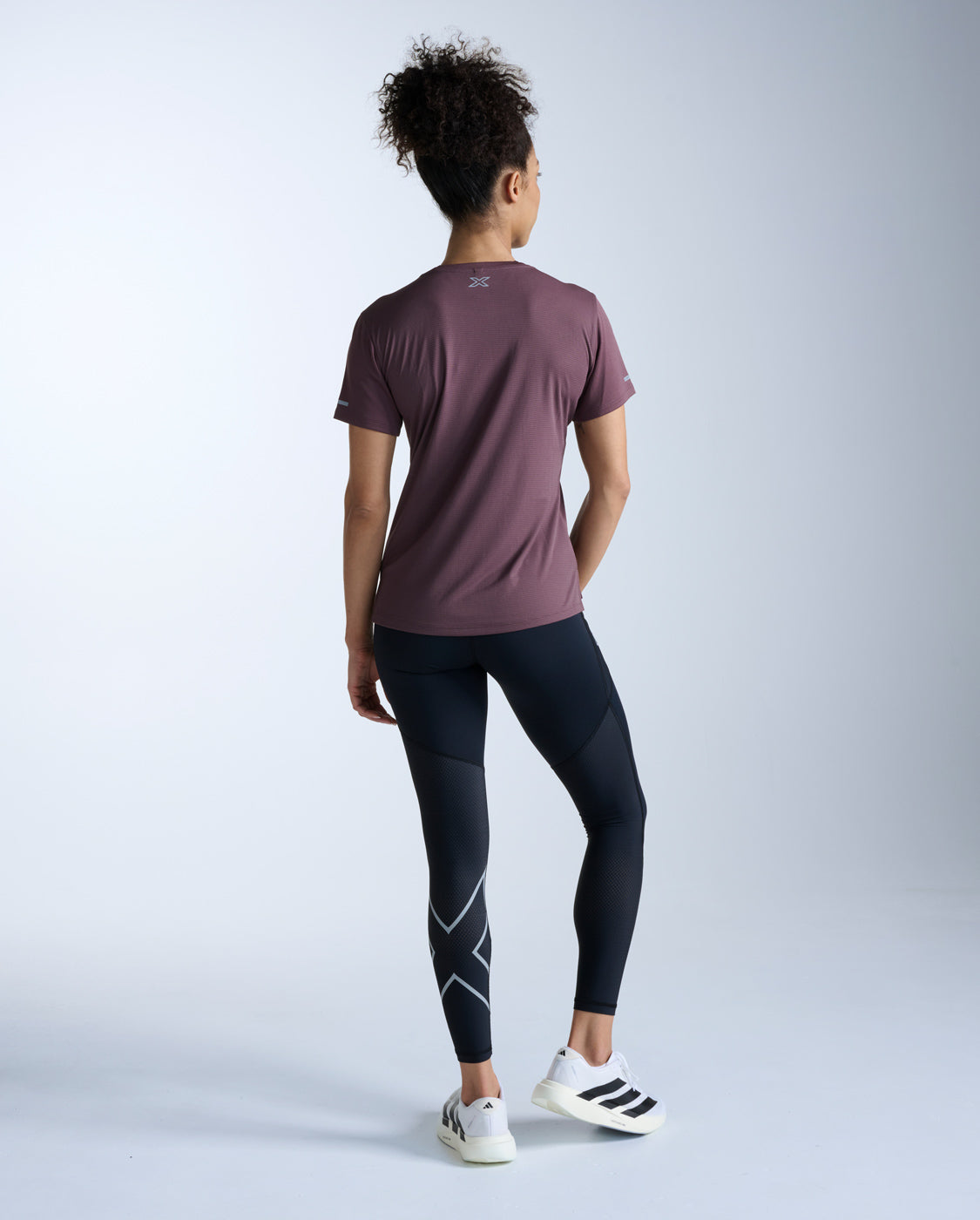 Aero Tee, Currant/Silver Reflective