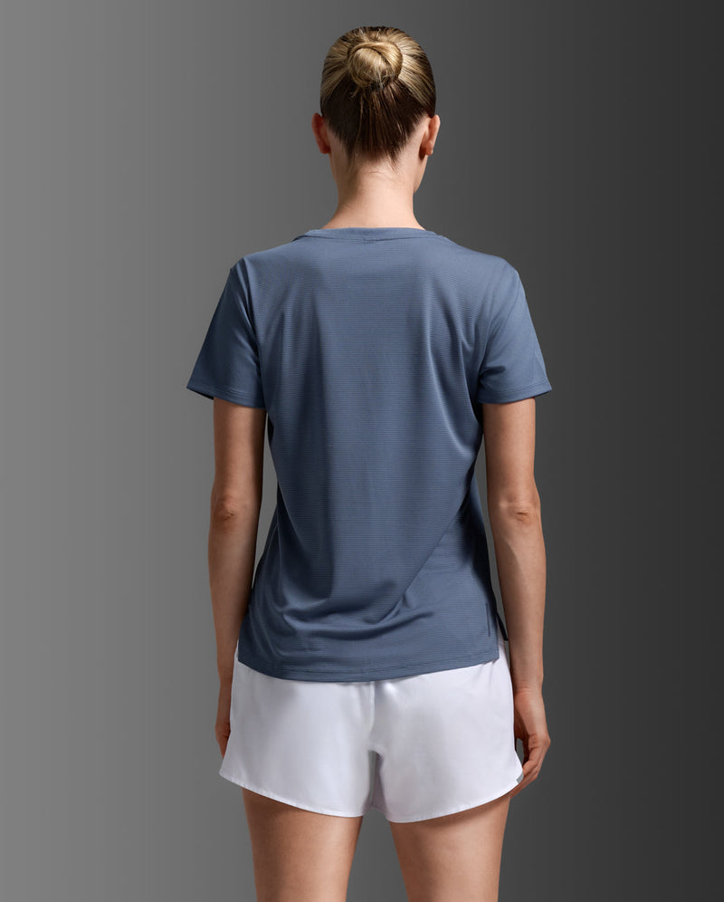 Aero Mesh Tee, Indigo/Indigo Reflective