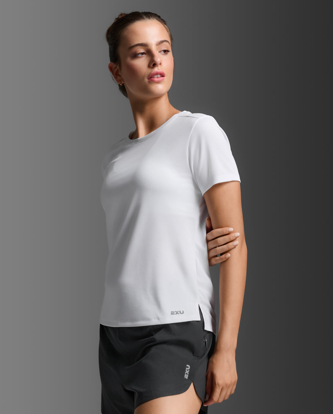 Aero Mesh Tee, White/Silver Reflective