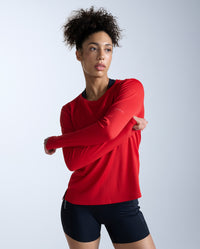 Aero Long Sleeve, Red Blaze/Red Blaze Reflective