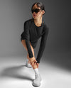 Aero Mesh Long Sleeve - BLACK/SILVER REFLECTIVE