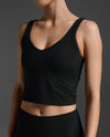Fluid Longline Bra - BLACK/BLACK