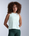 Form Soft Jersey Relaxed Tank - MINT DUST/WHITE