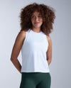 Form Soft Jersey Relaxed Tank - WHITE/WHITE