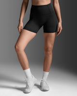 Fluid Hi-Rise 5 Inch Shorts, Black/Black