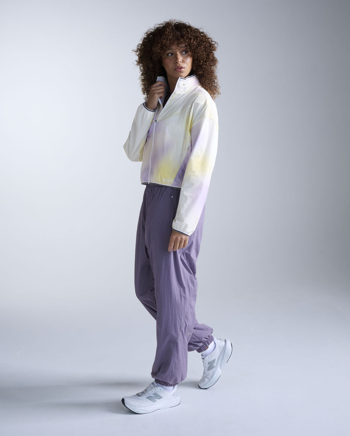 Aero Sheer Bomber, Lavender Digital/White Reflective