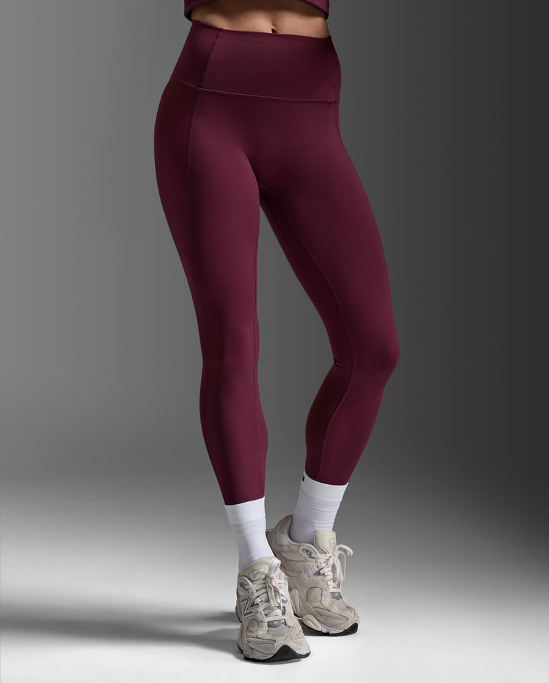 Fluid Hi-Rise Tights, Amaretto/Amaretto