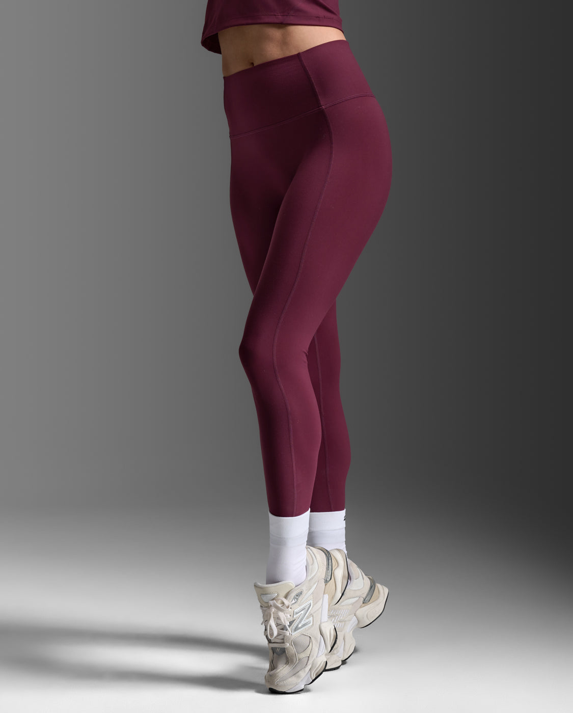 Fluid Hi-Rise Tights, Amaretto/Amaretto