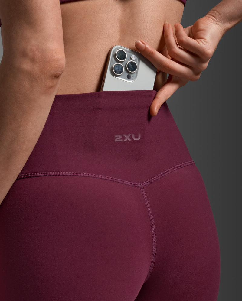 Fluid Hi-Rise Tights, Amaretto/Amaretto