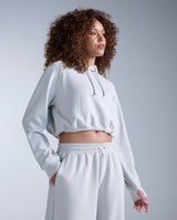 Wonderluxe Sand Washed Hoodie, Harbor Mist/White