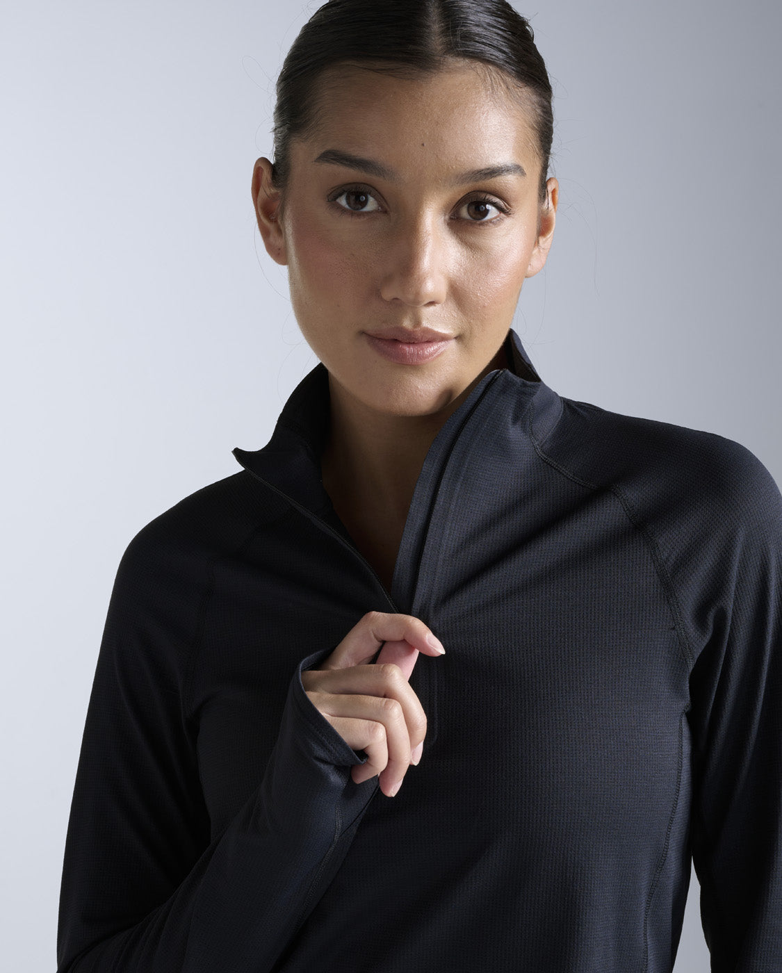Aero Trail 1/2 Zip, Black/ Black Reflective