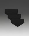 Invisible Hipster Brief 3 Pack - BLACK/BLACK