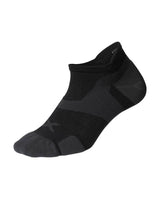 Vectr Cushion No Show Compression Socks, Black/Titanium