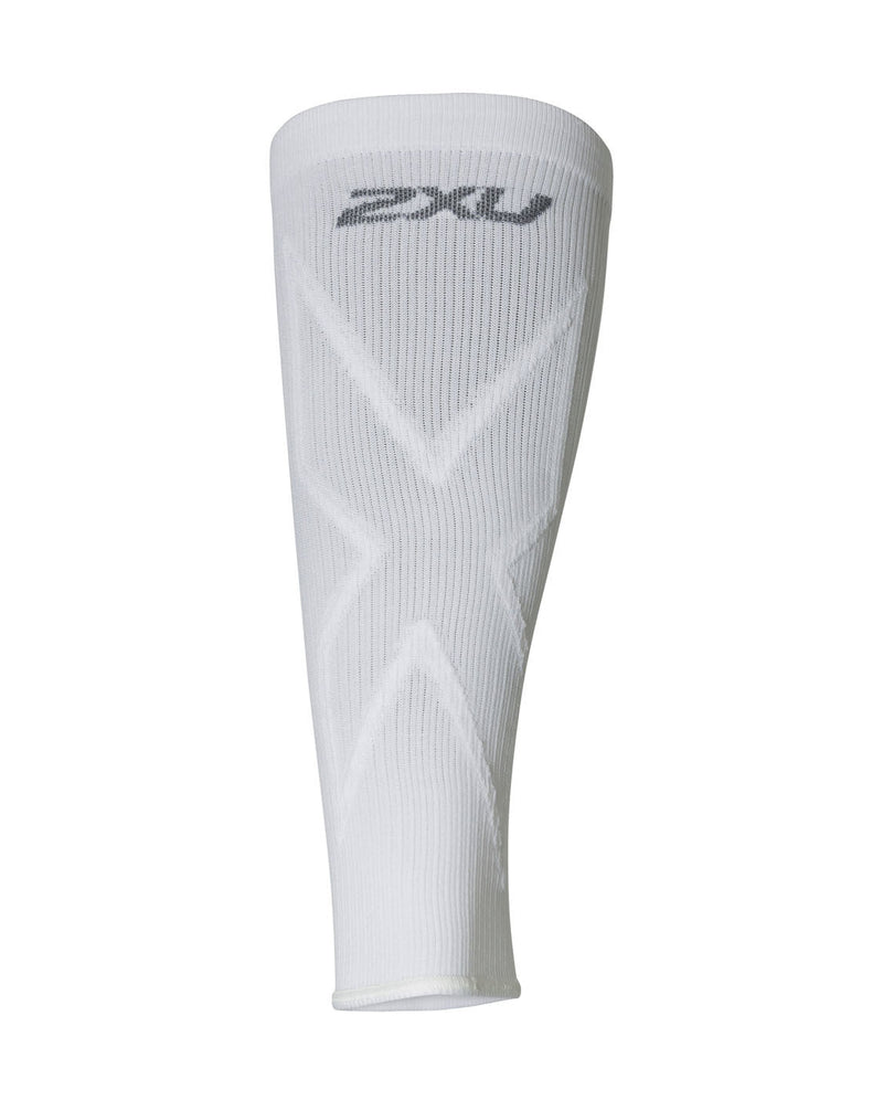 X Compression Calf Sleeves, White/White