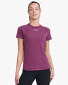 IGNITION BASE LAYER TEE - BEET MARLE/SILVER REFLECTIVE