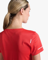 Light Speed Tech Tee, Poppy/Quartz Reflective